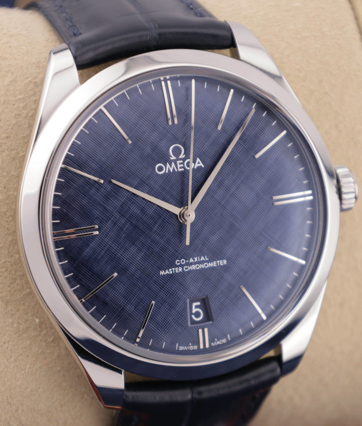 Omega De Ville Trésor "Blue Linen" 435.13.40.21.03.001