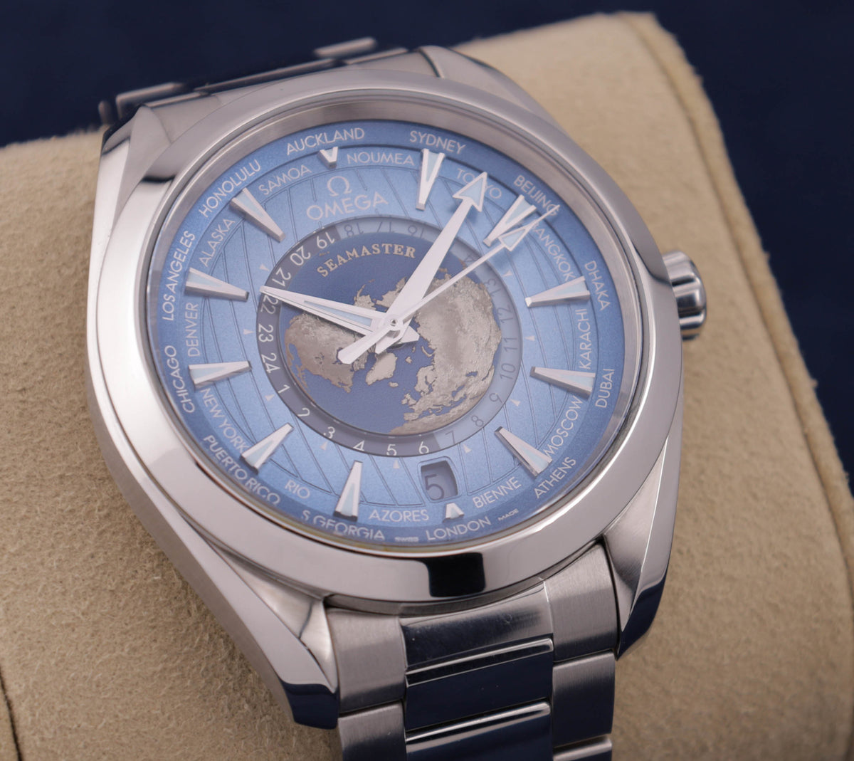 Omega Seamaster Aqua Terra "World Timer" Summer Blue