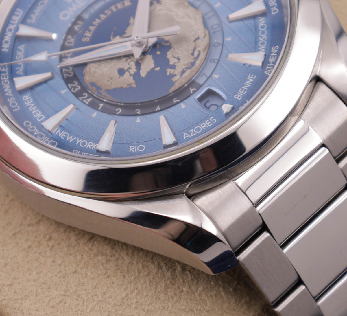 Omega Seamaster Aqua Terra "World Timer" Summer Blue