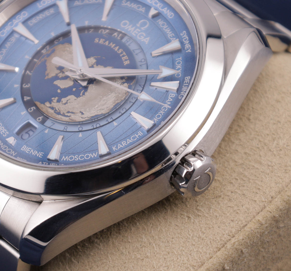 Omega Seamaster Aqua Terra "World Timer" Summer Blue